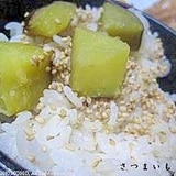 豆乳でもちもち！さつまいもご飯